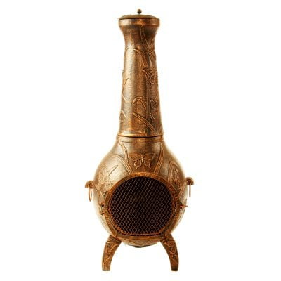 Oakland Living Antique Bronze Butterfly Chiminea by Oakland Living