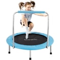 thumbnail image 1 of Trampolín Plegable de 91cm SereneLife, Trampolín Compacto para Ejercicio para Niños, Brincolin de Ejercicio con Mango de Espuma, Carga Máxima 68kg, para Interior/Exterior, 1 of 7