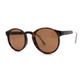 thumbnail image 2 of Mens P3 Iconic Keyhole Round Thin Plastic Sunglasses Tortoise Brown, 2 of 4