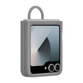 thumbnail image 3 of Funda de silicona con anilla para Samsung Galaxy Z Flip6, color gris, 3 of 7