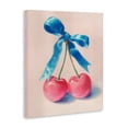 thumbnail image 2 of Stupell Industries Eclectic Twin Cherries with Blue Ribbon Canvas Art, 16 x 20, by Imagine It Images, 2 of 8