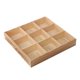 thumbnail image 3 of Organizador de Cajones para Cocina perfecl Bandeja de almacenamiento de madera 9 rejillas 10x10x4.7CM, 3 of 8