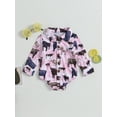 thumbnail image 2 of Bagilaanoe Newborn Baby Girl Boy Rompers Shirts Print Long Sleeve Bodysuit 3M 6M 9M 12M 18M Infant Cute One Piece Jumpsuits, 2 of 9