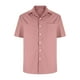 thumbnail image 5 of Mens Manga Corta Botón Abajo Camisas Cuello de Vuelta Color Sólido Casual Blusa, Moda Verano Poliéster, 5 of 9