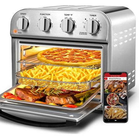 

WLJWLJ Air Fryer Countertop Convection Oven 4 Slice Toaster Air Fryer Oven Warm Broil Toast Bake Air Fry Oil-Free Perfect for Countertop (14QT Air Fryer Oven)
