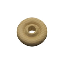 20 Pcs 1" Wooden Toy Wheel 5/16" thickHole size 1/4"Use AP1010 or AP1005 Axle pegs for 1/4" holes.
