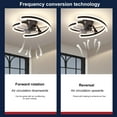 thumbnail image 3 of Modern Ceiling Fan Lamp Semi-Flush Mount Ceiling Fan with Dimmable, 3 of 8