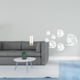 thumbnail image 2 of Organizador De Pajitas Transparente Y Adhesivos De Pared De Peces Con Espejo Acrílico Para Mostrador, Brochas De Maquillaje, Bar Y Fondo De TV. Decoración Removible., 2 of 8