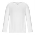 thumbnail image 6 of Christmas! Ohufall Mens Shirts,Long Sleeve Shirts for Men,Casual Fashion Middle Solid Color Long Sleeve V-Neck Blouse Tops Shirt, 6 of 6