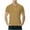 Khaki(2025), variant on Yiliang Mens Classic Fit Performance Boldstriped Polo Shirt Botton Down Collared T Shirt Stretch Cozy Cotton Top