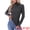 Gray, variant on Women's Mock Turtle Long Sleeve Shirts Fall Winter Warm Top XX Large Balck