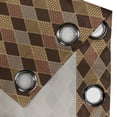 thumbnail image 5 of Ambesonne Brown Grommet Curtain, Classic Lozenge Pattern, 50" x 54", Pale Brown Cinnamon, 5 of 6
