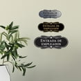 thumbnail image 2 of Designer Spanish Entrada de empleados Sign (Brushed Gold) - Medium, 2 of 4