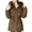 Coffee, variant on ZRGHAOYLQ Womens Long Puffer Jacket with Faux Fur Hood Thicken Slim Fit Down Coat Winter Zip Up Quilted Jackets Warm Long Sleeve Parka Overcoat