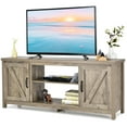 thumbnail image 1 of Costway Meuble Télé de 59 Pouces Console Multimédia Centre avec Armoire de Rangement pour Télé de 65 Pouces Naturel, 1 of 10
