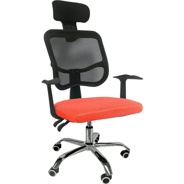 Silla de oficina ajustable con inclinacion naranja Rack & Pack mkz-ofichairnar