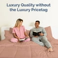 thumbnail image 7 of CGK Linens Premium Down Alternative Comforter - Full Size All-Season Fluffy & Cozy Duvet Insert, Mauve, 7 of 7