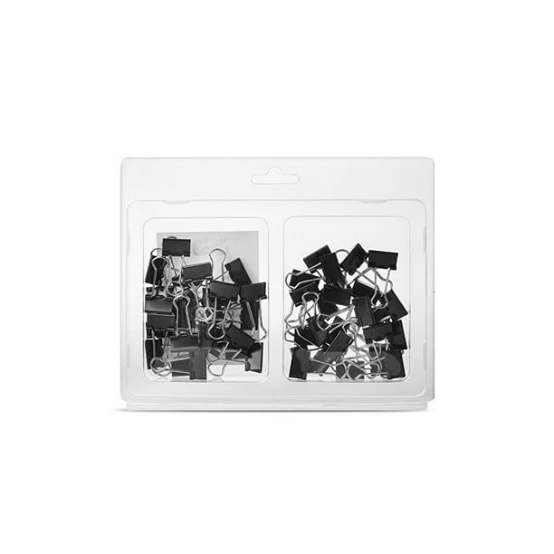Binder Clips Small Binder Clips 50 Pack 0.75 inch Black Small