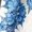 Blue, variant on Blue And White Floral Print Sleeveless Tiered Maxi Dress For Women