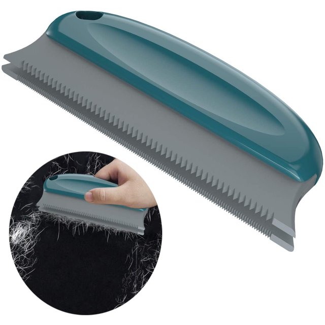 Cepillo removedor de limpieza de pelo para mascotas Meteou | Detallador de pelo de mascotas con mango | Cepillo para quitar pelusas de pelo de gato y perro para coches, muebles, alfombras, sofás, ropa, camas, sofás, persianas, sillas Vhermosa Ropa para Gato