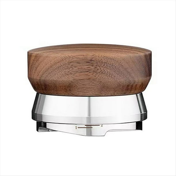 Distribuidor de Café Espresso Nivelador de Acero Inoxidable 304 Profundidad Ajustable Base de 4 Cuchillas Herramienta de Distribución de Espresso 53MM