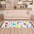 thumbnail image 2 of Yayeee Runner Rug for Bedroom 2'x6' Machine Washable Hallway Non Slip Mat, Colorful Triangles, 2 of 8