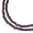 Purple, variant on John Bead Crystal Lane Rondelle Bead Strands - Purple, Opaque, Iris, 7"