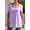 #1_Light Purple, variant on Womens Summer Color Block Fake Two Piece Tunic Tops Plus Size Crisscross V Neck Short Sleeve Casual Blouse Flowy A-Line Layered Look Daily Wear Top
