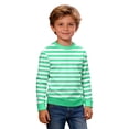 thumbnail image 2 of WOYY Boys Striped Crew Neck Sweatshirt Casual Long Sleeve Pullover Sweatshirt, Sizes 3-14, 2 of 4