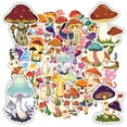 thumbnail image 3 of 35pcs-50pcs Cartoon Stickers Nature Kids Stickers Mushroom DIY Stickers for Laptops Suitcases Notebooks, 3 of 9