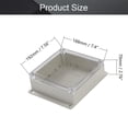 thumbnail image 2 of HUGFEGWE Junction Box ABS Plastic Dustproof Waterproof IP67 Universal Electrical Project Enclosure with Transparent Clear Cover and Fixed Ear 7.56" x 7.40" x 2.76" U2536-19148, 2 of 7