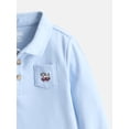 thumbnail image 2 of Wonder Nation Baby Boys' Cotton Polo Bodysuit with Long Sleeves, Sizes 0M-24M, 2 of 3