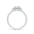 thumbnail image 2 of ANGARA Lab Grown Diamond Halo Engagement Ring for Women in 14K White Gold (Size-5.9mm| Color-F-G| Clarity-VS) | April Birthstone, Anniversary, Jewelry Gift for Women | Lab-Grown Diamond Ring, 2 of 4