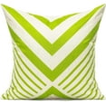 thumbnail image 2 of Spring Outdoor Green Decorative Throw Pillow Covers Sage Green Olive Green Cases Cushion Home Decor Accent Square 18 x 18 Set of 4 for Patio Couch Sofa,Lime Green Geometric, 2 of 5