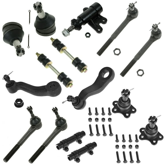 TRQ For 93-95 96 97 98 99 C1500 Tahoe 2WD 15pc Ball Joint Tie Rod Suspension Kit PSA58738