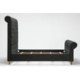 thumbnail image 3 of Manhattan Comfort Empire Fabric Upholstered Queen Bed Frame in Charcoal, 3 of 6