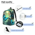 thumbnail image 3 of Defioc Enchanted Forest Butterfly A for Canvas Backpack,Travel Rucksack Unisex Knapsack Laptop Backpack for Work & College -Medium, 3 of 7