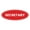Red, variant on Oval Secretary Sign (Red) - Small 2x5"