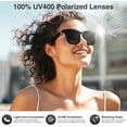 thumbnail image 4 of SUWU Smart Glasses with AI,Bluetooth Glasses with 110+ Translation,Smart Glasses for Men&Woman,Multifunctional Bluetooth Glasses for Men (Black), 4 of 8