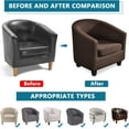 thumbnail image 6 of Zhangyh Club Chair Slipcover:High Stretch Tub Chair Cover,Removable Club Chair Cover Slipcover for Living Room Club Bar Counter, 6 of 8