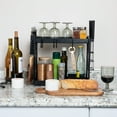 thumbnail image 2 of Metal 2-Tier Countertop Caddy, Black, 2 of 5