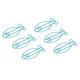 thumbnail image 1 of Clips De Papel Con Forma De 100 Piezas, Lindos Clips De Papel Con Acabado Suave, Clips De Oficina Portátiles De Metal Con Forma De Pez Para La Organización De Documentos De Clasificación De Archivos, 1 of 5