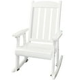 thumbnail image 6 of Innovaze Wooden Patio Rocking Chair, Solid Fir Wood, Heavy Duty 600LBS, for Outdoor or Indoor, White, 6 of 10