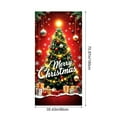 thumbnail image 3 of 35 x 72 Inch Christmas Door Cover - Santa Claus Theme, Durable Polyester, Easy to Install, Festive Party & Holiday Decor, 3 of 6