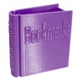thumbnail image 1 of 3D Printed Book Shaped Bookmark Holder Creative Desktop Organizer For Reading Accessories Customizable Design & Material, 1 of 1