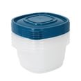thumbnail image 5 of Mainstays Semi Durable Square 5.2cup Plastic Food Storage Container 5 Pack, Made for Family Meals for Easy Serving and Storing, 5 of 6