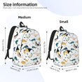 thumbnail image 4 of Balery Cute Whale Vintage Canvas Backpack for Men and Women - Large Capacity, Durable Travel Laptop Bag for School, Work, Hiking, and Outdoor Activities, 4 of 7