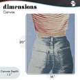 thumbnail image 4 of Stupell Industries Art Deco Favorite Jeans Vintage Canvas Art, 16 x 20, by Victoria Barnes, 4 of 8