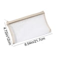 thumbnail image 4 of Mesh Pencil Case, 5 Pack Transparent Zipper Pencil Pouches, Large Capacity Pen Storage Bags, for Students Back to School Supplies, Khaki, 4 of 7