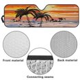 thumbnail image 5 of Uorisanigo Windshield Sunshade Car Sun Shade Heat Shield Foldable Sunshade for Compatible with Jeep Wrangler JK JKU JL JLU 1997-2023 & Jeep Gladiator JT 2020-2023 Hawaiian Palm Tree, 5 of 7